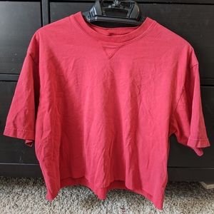 Red T-Shirt (a little cropped, loose fit,very cute